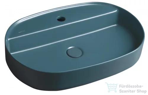 Sapho INFINITY OVAL kerámiamosdó, 60x40cm, benzin zöld (10NF65060-2P)