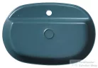 Sapho INFINITY OVAL kerámiamosdó, 60x40cm, benzin zöld (10NF65060-2P)