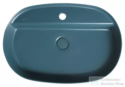 Sapho INFINITY OVAL kerámiamosdó, 60x40cm, benzin zöld (10NF65060-2P)