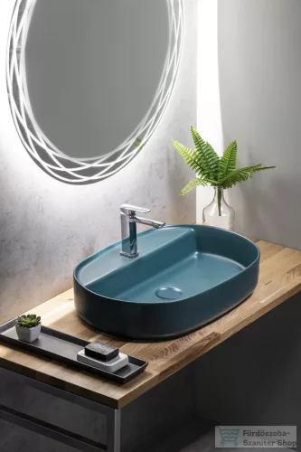 Sapho INFINITY OVAL kerámiamosdó, 60x40cm, benzin zöld (10NF65060-2P)