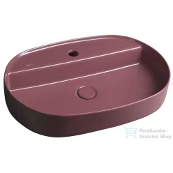   Sapho INFINITY OVAL kerámiamosdó, 60x40cm, gesztenye vörös (10NF65060-2R)