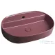 Sapho INFINITY OVAL kerámiamosdó, 60x40cm, gesztenye vörös (10NF65060-2R)