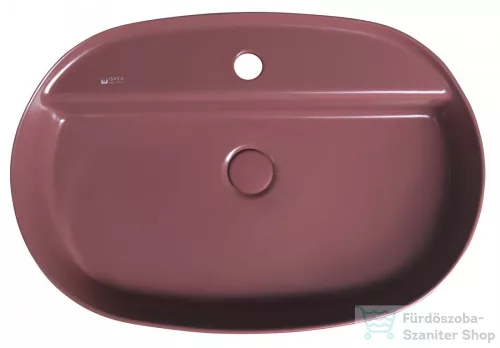 Sapho INFINITY OVAL kerámiamosdó, 60x40cm, gesztenye vörös (10NF65060-2R)