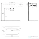 Sapho ISVEA SISTEMA U kerámiamosdó, 70x38cm (10PL53070)