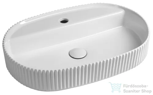 Sapho INFINITY Sintesi kerámiamosdó, 60x40cm, strip fehér (10SI65060)