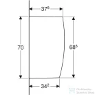 Geberit kerámia vizelde válaszfal,fehér 110000000