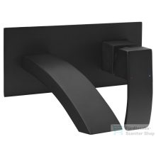   Sapho GINKO falba süllyesztet mosdócsaptelep, leeresztő nélkül,  matt fekete (1101-07B)