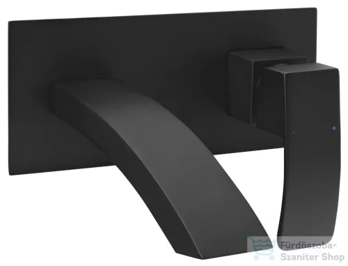 Sapho GINKO falba süllyesztet mosdócsaptelep, leeresztő nélkül,  matt fekete (1101-07B)