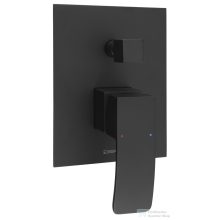   Sapho GINKO falba süllyesztett csaptelep, 2-irányú váltóval, zuhanyszett nélkül, matt fekete (1101-42B)