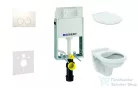 Geberit Kombifix falra szerelhető WC szett, Ideal Standard Alpha WC ülőkével, Delta 21 alpesi fehér nyomólappal 110100001NR1