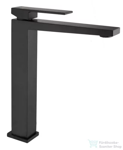 Sapho LATUS magasított mosdócsaptelep leeresztő nélkül, matt fekete (1102-04B)