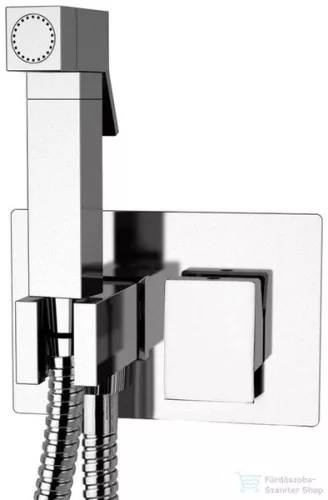 Sapho LATUS falsík alatti csaptelep bidet zuhannyal, szögletes, króm 1102-07