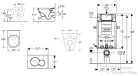 Geberit Kombifix falra szerelhető WC szett, Villeroy & Boch Omnia Architectura CeramicPlus Wc soft close ülőkével, Sigma 01 alpesi fehér nyomólappal 110302005NB1
