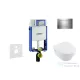 Geberit Kombifix falra szerelhető WC szett, Villeroy & Boch Omnia Architectura CeramicPlus Wc soft close ülőkével, Sigma 30 króm nyomólappal 110302005NB6