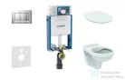 Geberit Kombifix falra szerelhető WC szett, Ideal Standard Alpha Wc soft close ülőkével, Sigma 30 matt/fényes króm nyomólappal 110302005ND7