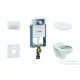 Geberit Kombifix falra szerelhető WC szett, Ideal Standard Alpha Wc soft close ülőkével, Sigma 50 alpesi fehér/króm nyomólappal 110302005ND8
