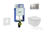 Geberit Kombifix falra szerelhető WC szett, Ideal Standard Tesi Wc soft close ülőkével, Sigma 30 matt/fényes króm nyomólappal 110302005NE7