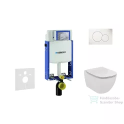   Geberit Kombifix falra szerelhető WC szett, Ideal Standard Tesi Wc ülőkével, Sigma 01 alpesi fehér nyomólappal 110302005NF1