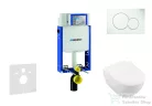 Geberit Kombifix falra szerelhető WC szett, Villeroy & Boch Subway 2.0 CeramicPlus WC soft close ülőkével, Geberit Sigma 01 alpesi fehér nyomólappal 110302005NI1