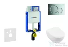 Geberit Kombifix falra szerelhető WC szett, Villeroy & Boch Subway 2.0 CeramicPlus WC soft close ülőkével, Geberit Sigma 01 fényes króm nyomólappal 110302005NI2