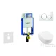Geberit Kombifix falra szerelhető WC szett, Villeroy & Boch Subway 2.0 CeramicPlus WC soft close ülőkével, Geberit Sigma 20 fehér/fényes króm nyomólappal 110302005NI4