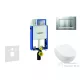 Geberit Kombifix falra szerelhető WC szett, Villeroy & Boch Subway 2.0 CeramicPlus WC soft close ülőkével, Geberit Sigma 30 matt/fényes króm nyomólappal 110302005NI7
