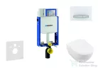 Geberit Kombifix falra szerelhető WC szett, Villeroy & Boch Subway 2.0 CeramicPlus WC soft close ülőkével, Geberit Sigma 50 alpesi fehér/ króm nyomólappal 110302005NI8