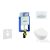 Geberit Kombifix falra szerelhető WC szett, Villeroy & Boch Subway 2.0 CeramicPlus WC soft close ülőkével, Geberit Sigma 50 alpesi fehér/ króm nyomólappal 110302005NI8