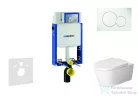 Geberit Kombifix falra szerelhető WC szett, Duravit Me By Starck WC soft close ülőkével, Geberit Sigma 01 alpesi fehér nyomólappal 110302005NM1