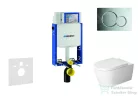 Geberit Kombifix falra szerelhető WC szett, Duravit Me By Starck WC soft close ülőkével, Geberit Sigma 01 fényes króm nyomólappal 110302005NM2