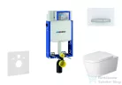 Geberit Kombifix falra szerelhető WC szett, Duravit Me By Starck WC soft close ülőkével, Geberit Sigma 50 alpesi fehér/króm nyomólappal 110302005NM8