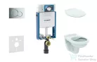 Geberit Kombifix falra szerelhető WC szett, Ideal Standard Alpha WC ülőkével, Sigma 01 fényes króm nyomólappal 110302005NR2