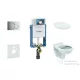 Geberit Kombifix falra szerelhető WC szett, Ideal Standard Alpha WC ülőkével, Sigma 01 fényes króm nyomólappal 110302005NR2