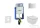 Geberit Kombifix falra szerelhető WC szett, Ideal Standard Tesi Aquablade Wc soft close ülőkével, Sigma 01 fényes króm nyomólappal 110302005NU2