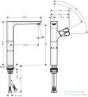 Hansgrohe AXOR URQUIOLA egykaros mosdócsaptelep, DN15 mosdótálakhoz, króm 11035000