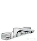 Hansgrohe AXOR URQUIOLA 3-lyukú mosdócsaptelep DN15 dekorlappal , automata leeresztővel, króm 11040000