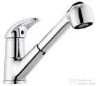 AQUALINE KASIOPEA Mosogató-csaptelep, kihúzható zuhanyfejjel, 50cm, króm 1107-70