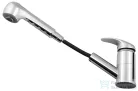 AQUALINE KASIOPEA Mosogató-csaptelep, kihúzható zuhanyfejjel, 50cm, króm 1107-70