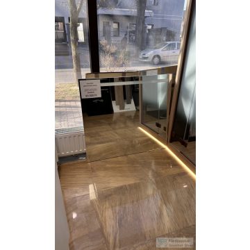   BEMUTATÓTERMI Amazonas 110x100 cm-es LED tükör világítással, szenzoros kapcsolóval (szemből tekintve: jobb oldalon) 110x100-BEMUTATO