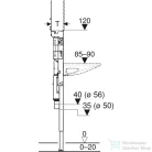 Geberit DUOFIX mosdótartó állvány ONE 120 cm széles mosdóhoz,bútorhoz,111.084.00.1