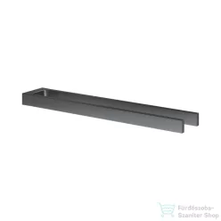   Keuco EDITION 11 45 cm-es, dupla törölközőtartó, szálcsiszolt fekete króm 11118130000