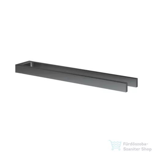 Keuco EDITION 11 45 cm-es, dupla törölközőtartó, szálcsiszolt fekete króm 11118130000