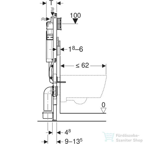 Geberit Duofix Sigma fali wc tartály 111.300.00.6