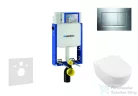 Geberit Kombifix falra szerelhető WC szett, Villeroy & Boch Subway 2.0 CeramicPlus Wc soft close ülőkével, Sigma 30 fényes/matt króm nyomólappal 111302005NI6