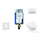 Geberit Kombifix falra szerelhető WC szett, Villeroy & Boch Subway 2.0 CeramicPlus Wc soft close ülőkével, Sigma 50 alpesi fehér/króm nyomólappal 111302005NI8