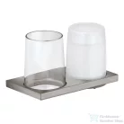 KEUCO EDITION 11 szappanadagoló, 180 ml, pohártartóval, szálcsiszolt nikkel 11153059000