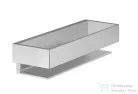 Keuco EDITION 11 30 cm-es polc, rozsdamentes acél hatású 11158060000