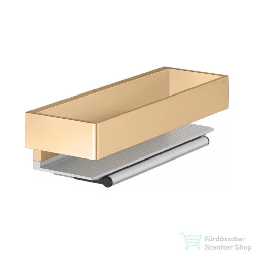 Keuco EDITION 11 30 cm-es polc, vízlehúzóval, szálcsiszolt sárgaréz 11159250000