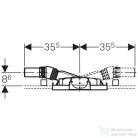 Geberit Duofix szerelőelem zuhanyzókhoz, falsík alatti lefolyóval, vékony aljzathoz, 50 cm 111.593.00.1