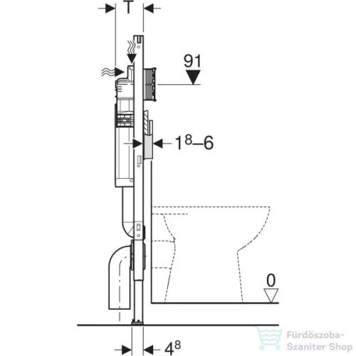 Geberit Duofix Sigma wc tartály gyerek álló wc-hez,111.915.00.5
